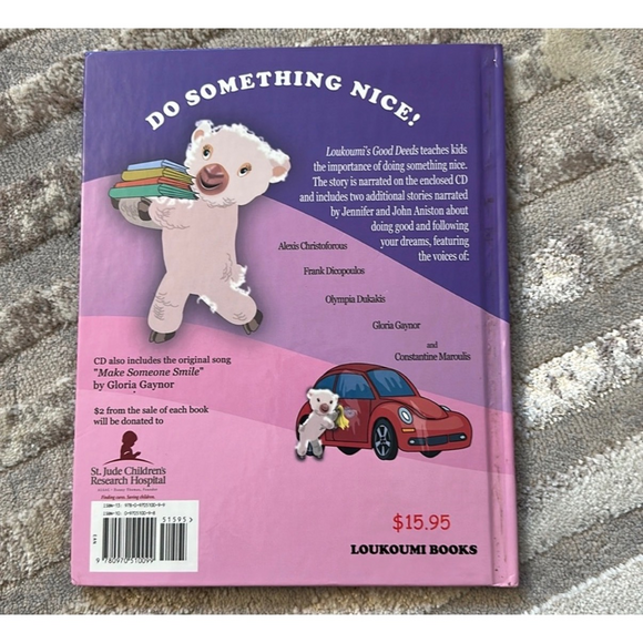 Loukoumi's Good Deeds (Book & CD Narrated by Jennifer Aniston and John Aniston - Picture 2 of 4